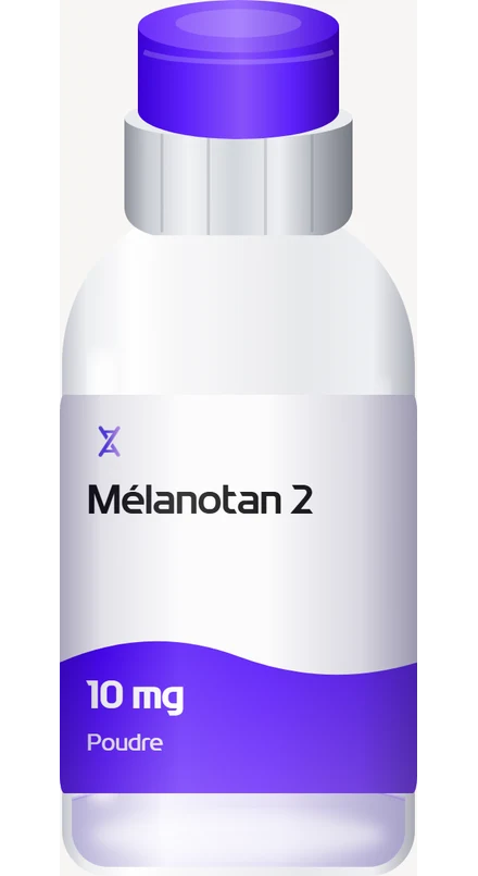 Flacon de Mélanotan 2, poudre lyophilisée